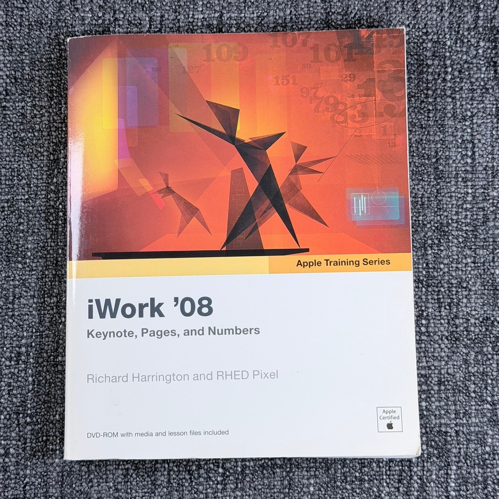 iWork '08 Richard Harrington Paperback 2008 Apple Training Series Tech Guide